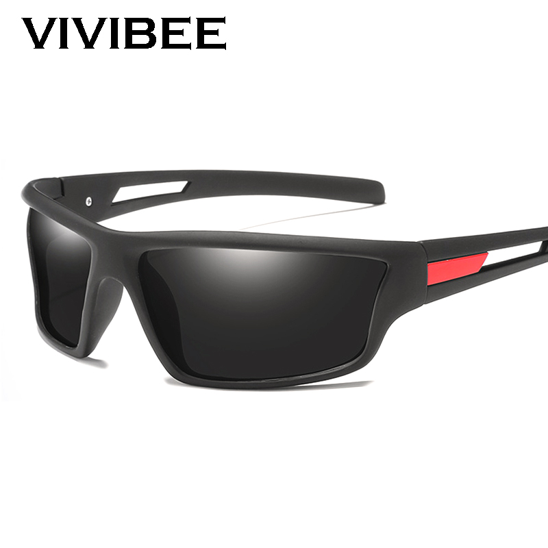 Gafas de Sol Deportivas Polarizadas Rojas VIVIBEE para Hombre, Tendencia 2026, Gafas de Ciclismo con Espejo Azul para Exteriores, Unisex, Protección UV400