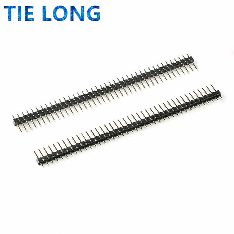 10 stücke 40 Pin 1x40 Einreihig Männlich 2,54 Zerbrechliche Pin Header Stecker Streifen für Arduino Schwarz