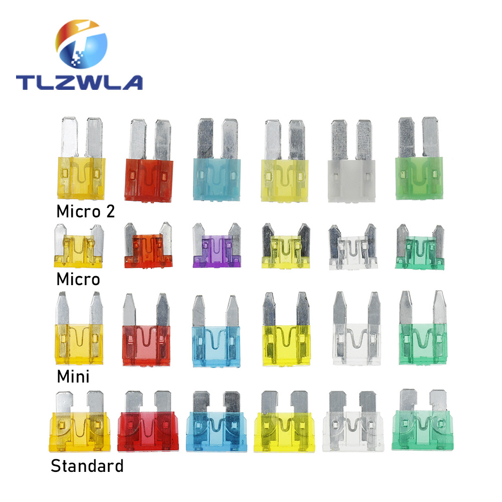 Cầu Chì Tiêu Chuẩn Mini Micro 2 Cầu Chì 2A 3A 5A 7.5A 10A 15A 20A 25A 30A 35A 40A Amp Kẹp cầu Chì Tập Dùng Cho Xe Ô Tô, Xe Tải Mini Nhỏ Trung Bình