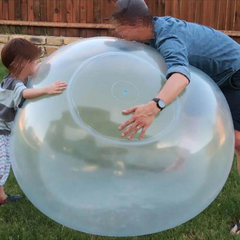 Balle gonflable TPR, jouet coule et créatif, balle rebondisnoyaux, raquette à bulles transparente, injection d'eau, offre spéciale