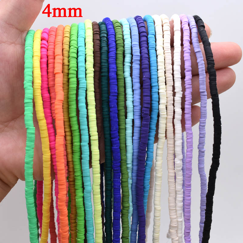 4x1mm colore Piatto Rotondo Fatto A Mano Rotondo Argilla Polimerica Chip Disco Branelli Allentati Del Distanziatore Per Gioielli FAI DA TE Che Fanno Collana braccialetto Trovare