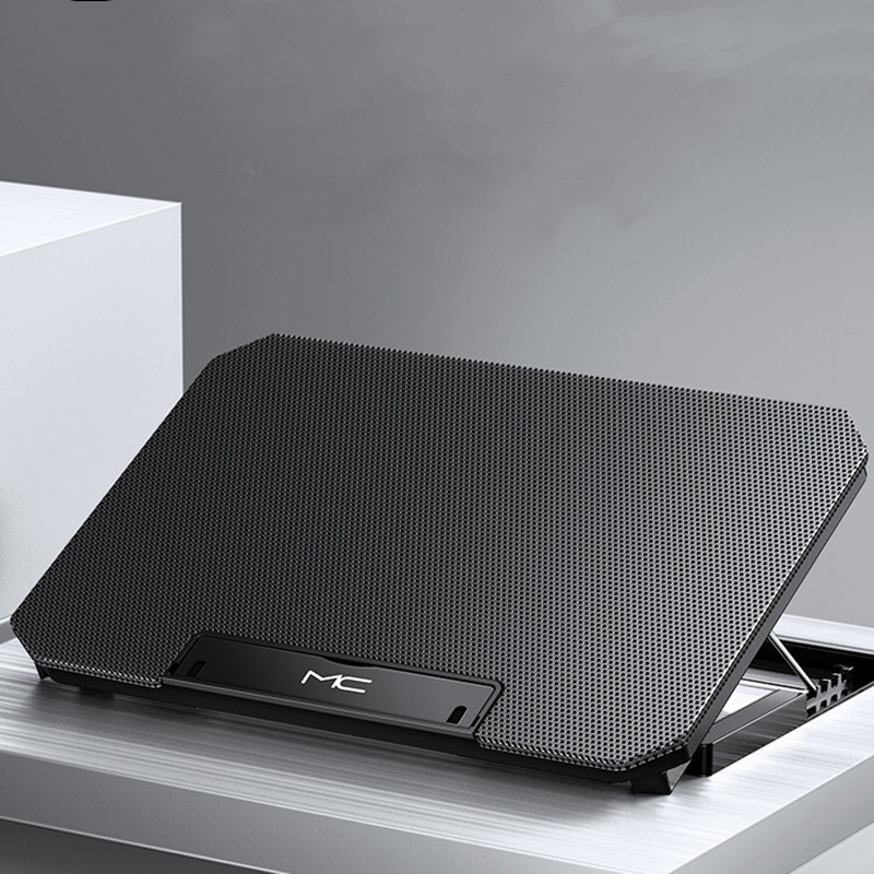 Refrigerador para laptop de jogos, tamanho grande para notebook de 12-16 espaços, duas almofadas de resfriamento para laptop usb, velocidade do vento, suporte silencioso ajustável para laptop