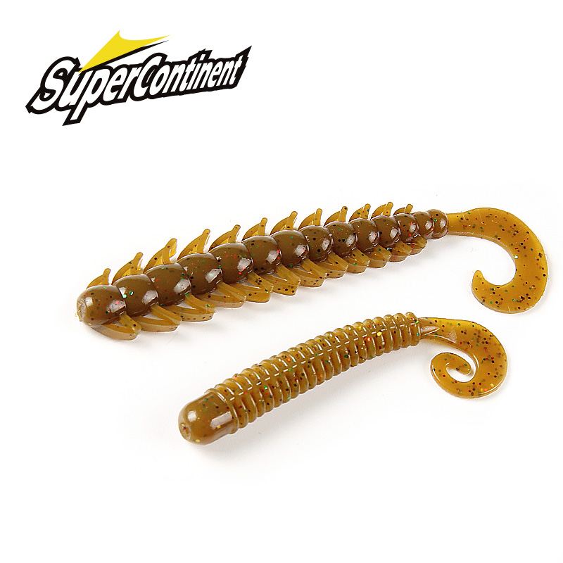 Supercontinente isca de pesca g cauda iscas macias pesca wobbler baixo isca de pesca artificial isca macia enfrentar