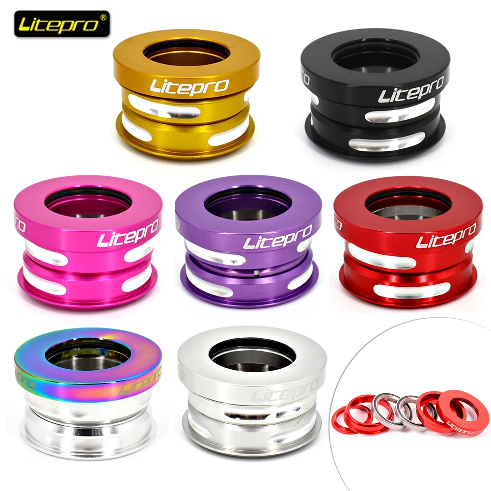 Litepro rower składany zestaw słuchawkowy rowerów uszczelnione łożysko zestaw misek zestaw słuchawkowy przykrywka do filiżanki zestaw misek 28.6mm rama rowerowa widelec główka ramy BMX części