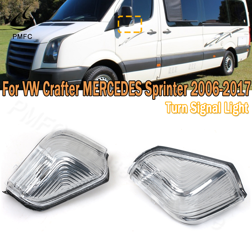 PMFC espejo retrovisor lateral luz intermitente lámpara intermitente para Mercedes Benz Sprinter VW Crafter 2006-2017 A0018229020