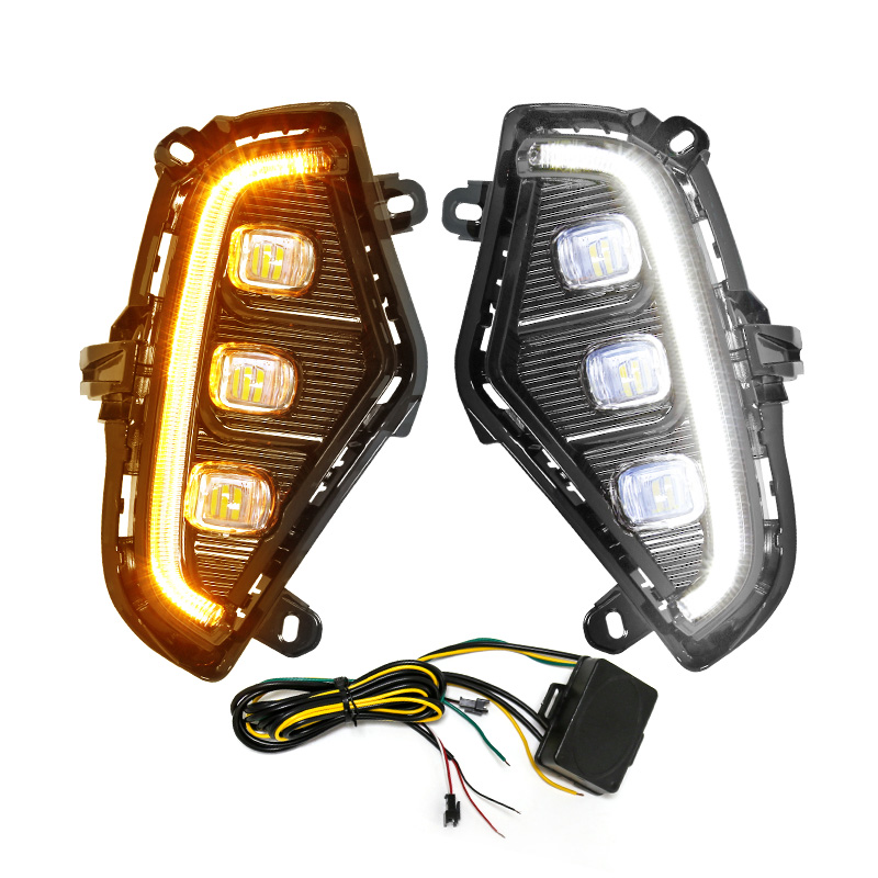Daytime Running Lamp DRL Led Lights Fog Toyota RAV4 2019 2020 2021 Turn Signal DayLight Accessories