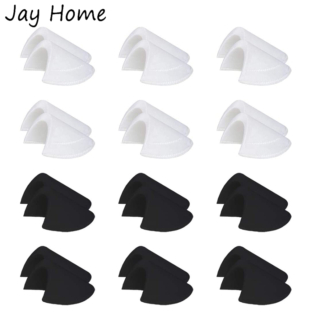 6 Pairs Sewing Shoulder Pads Women/Men Set-in Foam Sponge Shoulder Pad Knitwear Pads for Blazer Coat Clothes Sewing Accessories