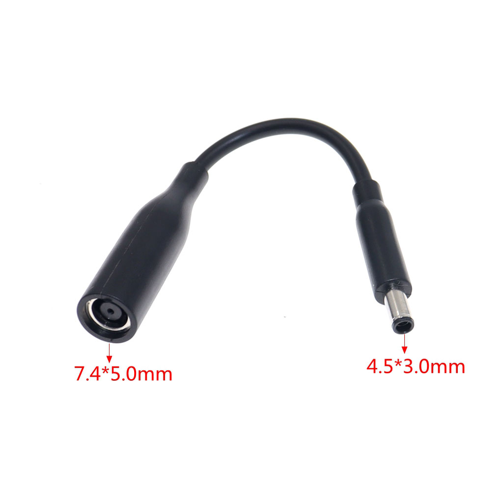 Cavo di alimentazione CC/cavo Caricatore Adattatore per laptop 7.4*5.0mm Femmina a 4.5*3.0mm Pin centrale Connettore maschio per laptop Dell