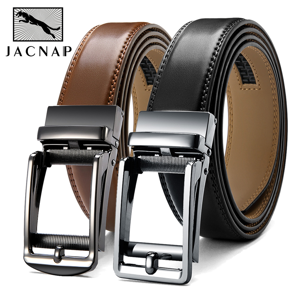 Jacquinaip cinto masculino de couro genuíno cinto masculino cinta cintos para homens fivela automática bussines cintos cummerbunds cinturon hombre
