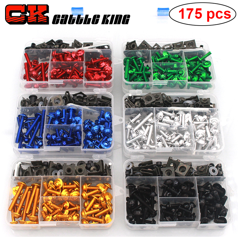 Kit de boulons de carénage de moto, vis et écrou pour Aprilia Rs 125 Sr 50 Rsv4 Shiver DORSODURO 750 1200 Pegaso 650 RSV MILLE R