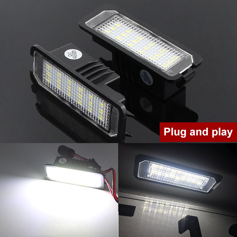 2x Canbus Auto Light MK5 GTI MK6 MK7 Golf 5 Glof 6 Golf 7 Xenon Led bianco numero targa Kit luce errore Auto-Styling gratuito