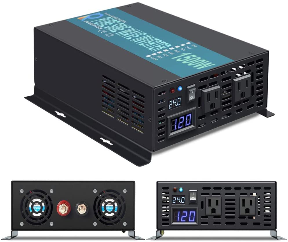 3000W Piek Off Grid Zuivere Sinus Omvormer 1500W 24V 220V Omvormer Converter 12V/48V/110V Dc Naar 120V/230V/240V Ac