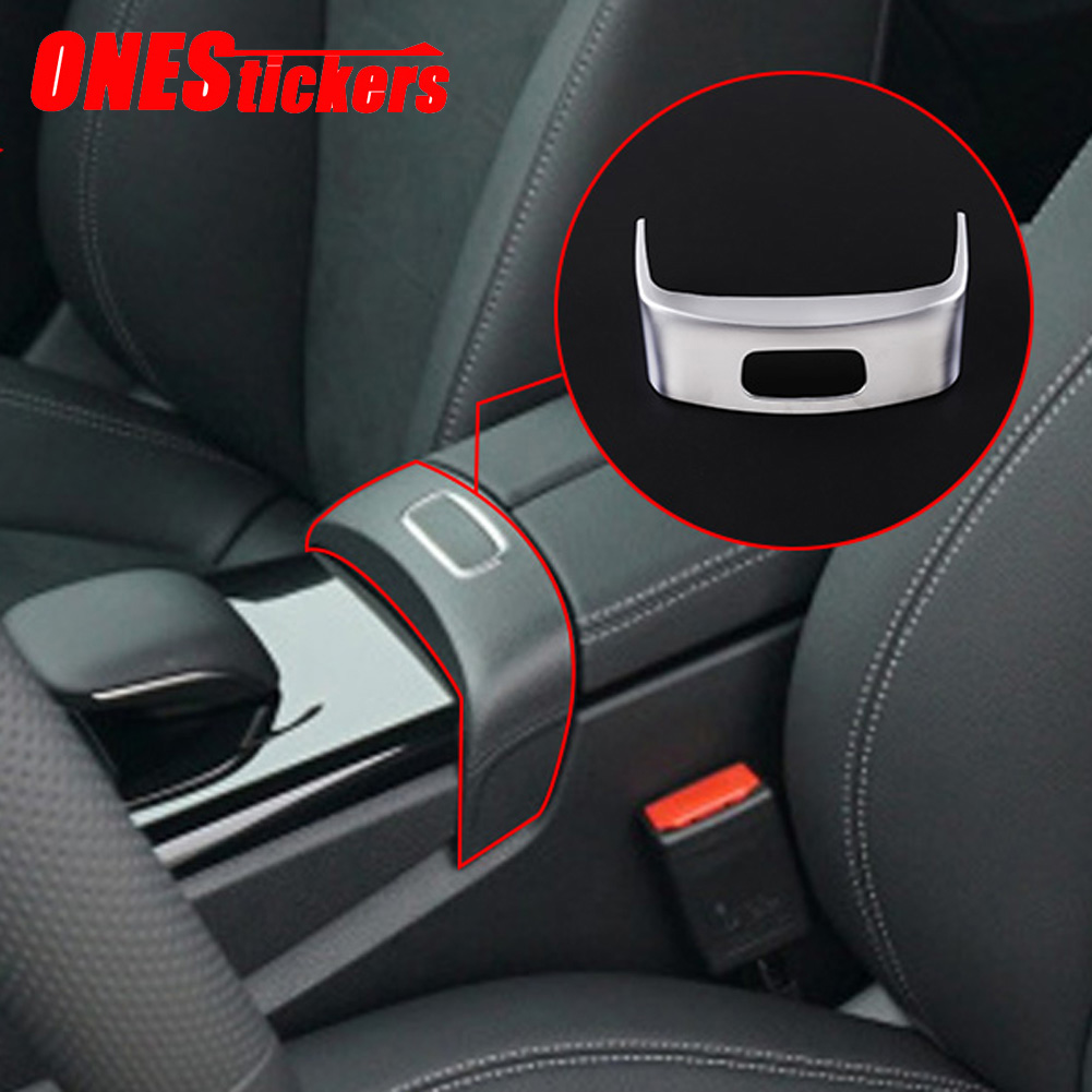 Per Mercedes Benz Classe A CLA W177 V177 C118 2019 2020+ ABS Cromato Accessori Auto Console Centrale Bracciolo Box Interruttore di Copertura Trim