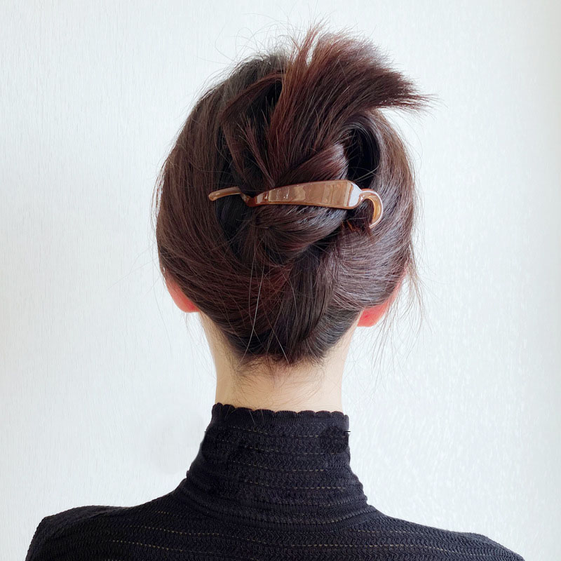 Jepit Rambut Panjang Tetap Klip Pisang Baru Mode Sederhana Aksesoris Rambut Wanita Jepit Rambut Resin
