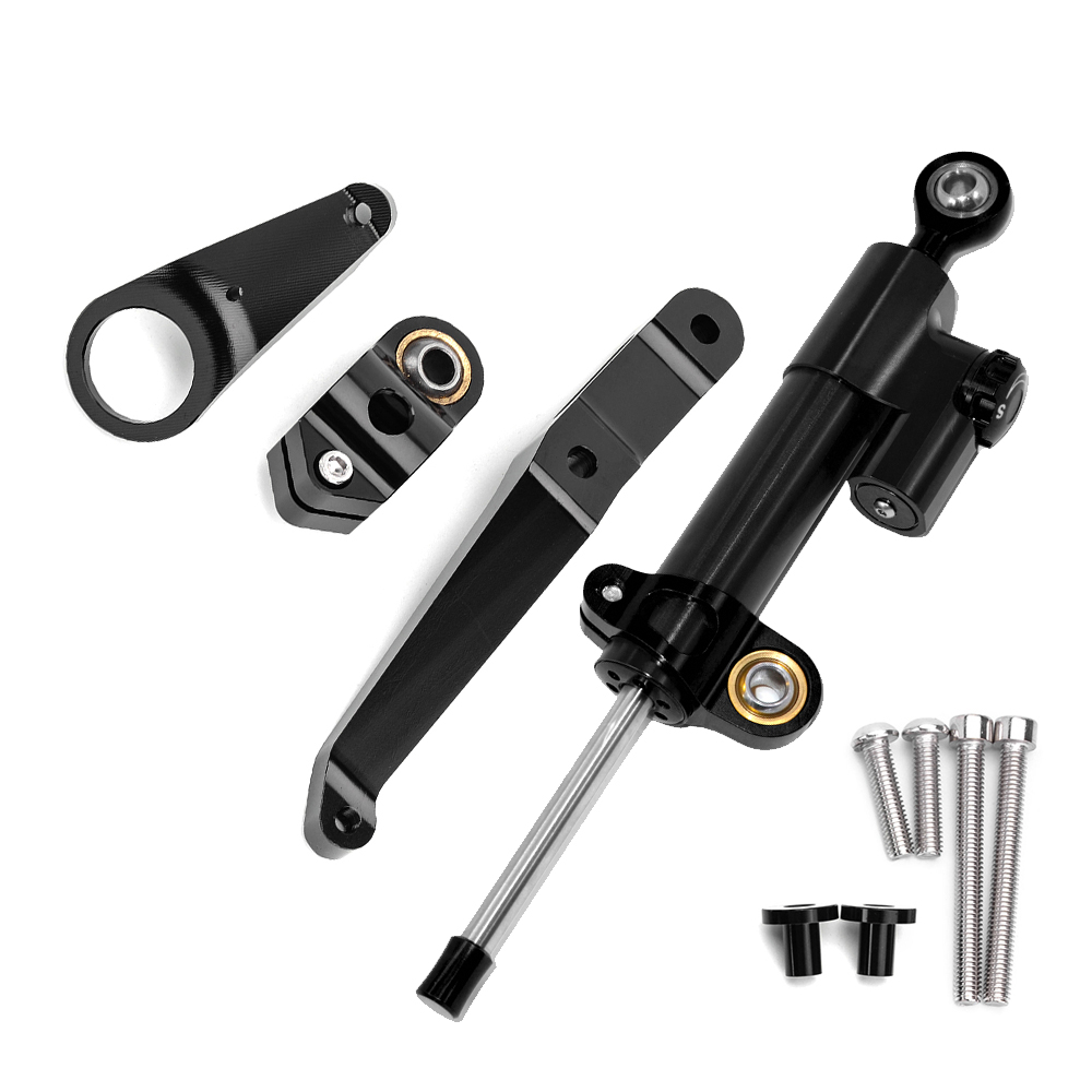 Estabilizador de direção de alumínio com suporte de montagem, para honda cbr954rr, cbr 954 rr 2002, 2003, cnc