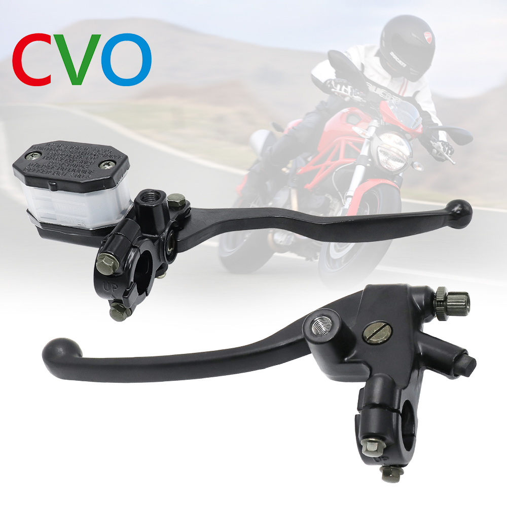 CVO ใช้ได้กับซูซูกิ DR200 GN250 GN125 GS125 DRZ GS RG 7/8 '22 มม. ชุดเบรกมอเตอร์ไซค์ กระบอกสูบแม่ปั๊มเบรก คันคลัตช์ อุปกรณ์เสริม