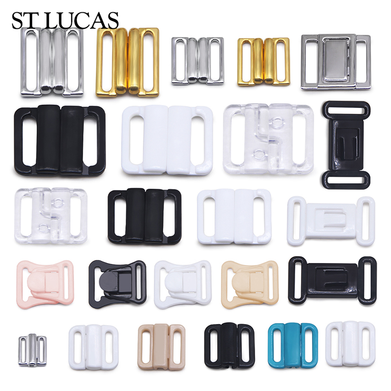 ใหม่ 10 ชิ้น/ล็อตสี่เหลี่ยมผืนผ้าเทปปิด Hook & Clasp bra buckle เอว Extenders เย็บบนเสื้อผ้า Bra คลิปตะขออุปกรณ์เสริม DIY