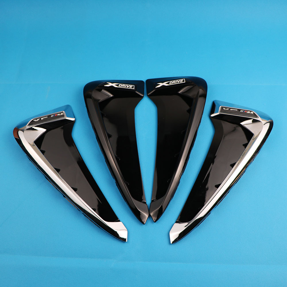 Rekina skrzela 3D naklejki boczny błotnik Vent dekoracji samochodu stylizacji akcesoria samochodowe dla BMW Xdrive Logo symbol X5 F15 X5M F85 LOGO