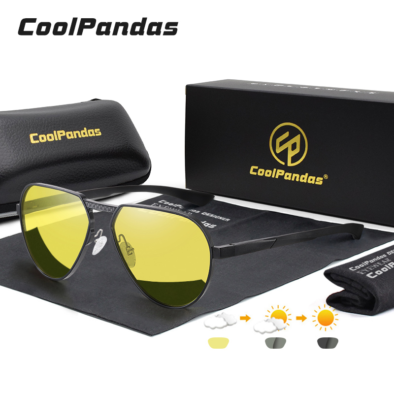Mode-Trend Tag Nacht Vision Fahren Sonnenbrille Polarisierte Männer Frauen Photochrome Gläser Unisex Chameleon Goggle lentes de sol