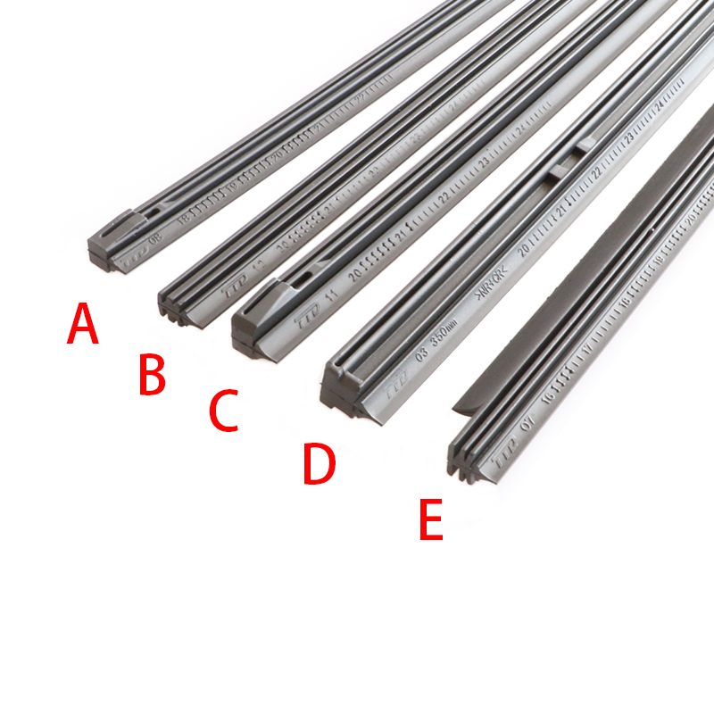 Varios recambios de escobillas de limpiaparabrisas de coche, accesorios para parabrisas automático de 14, 16, 17, 18, 19, 20, 21, 22, 23, 24, 26, 28, 30 y 32 pulgadas