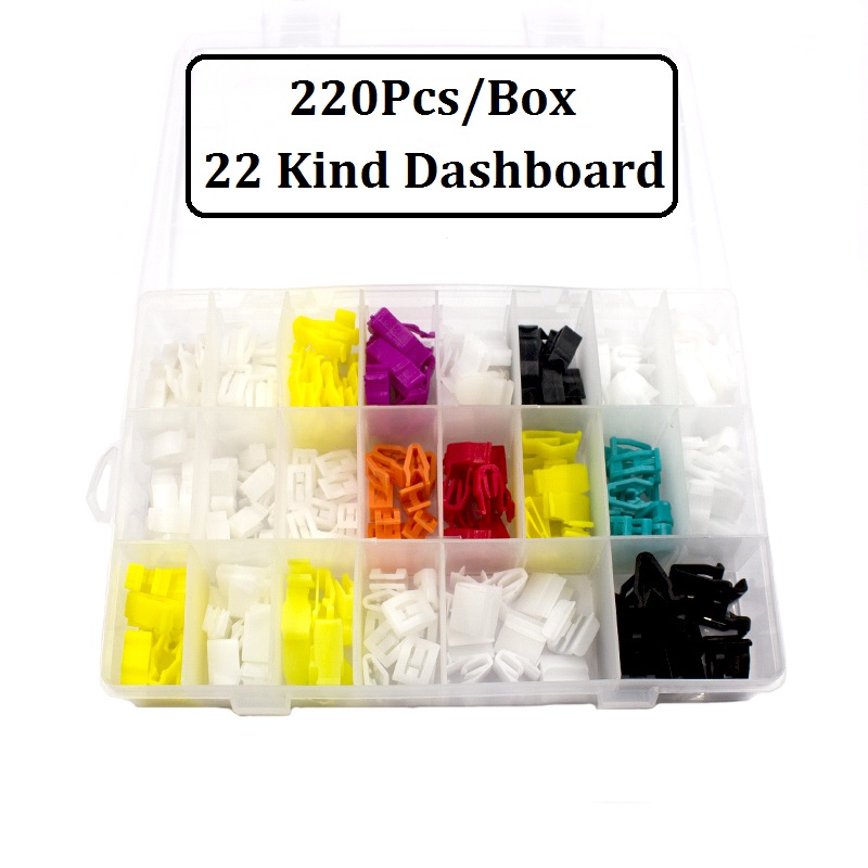 22 tipos de Clip para Panel de instrumentos, Clips de plástico para salpicadero de consola central fija tipo U