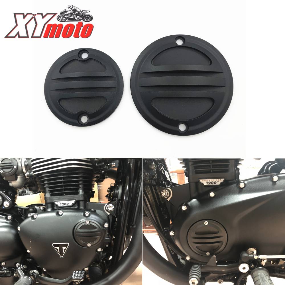 Insignia de embrague de motocicleta y cubierta de inspección Acg para Triumph Street Twin Bonneville T100 T120 Bobber Thruxton Scrambler 2016-20