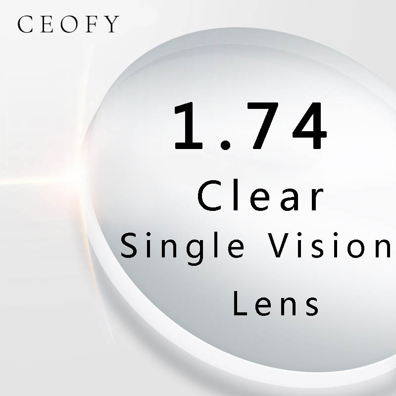 CEOFY 1.74 Index Prescription Eye Glasses Myopia Brand Lens Clear Glasses Hard Scratch Resistant Aspheric Optical Lenses