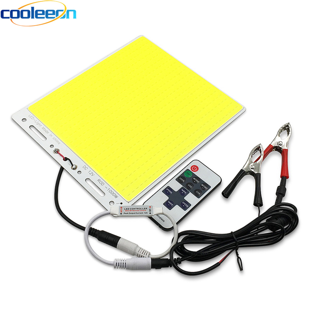 210*180mm 600LED s Super COB LED panneau lumineux 300W 12V lampe à LED à intensité variable pour voiture éclairage extérieur maison décor ampoule bricolage blanc pur