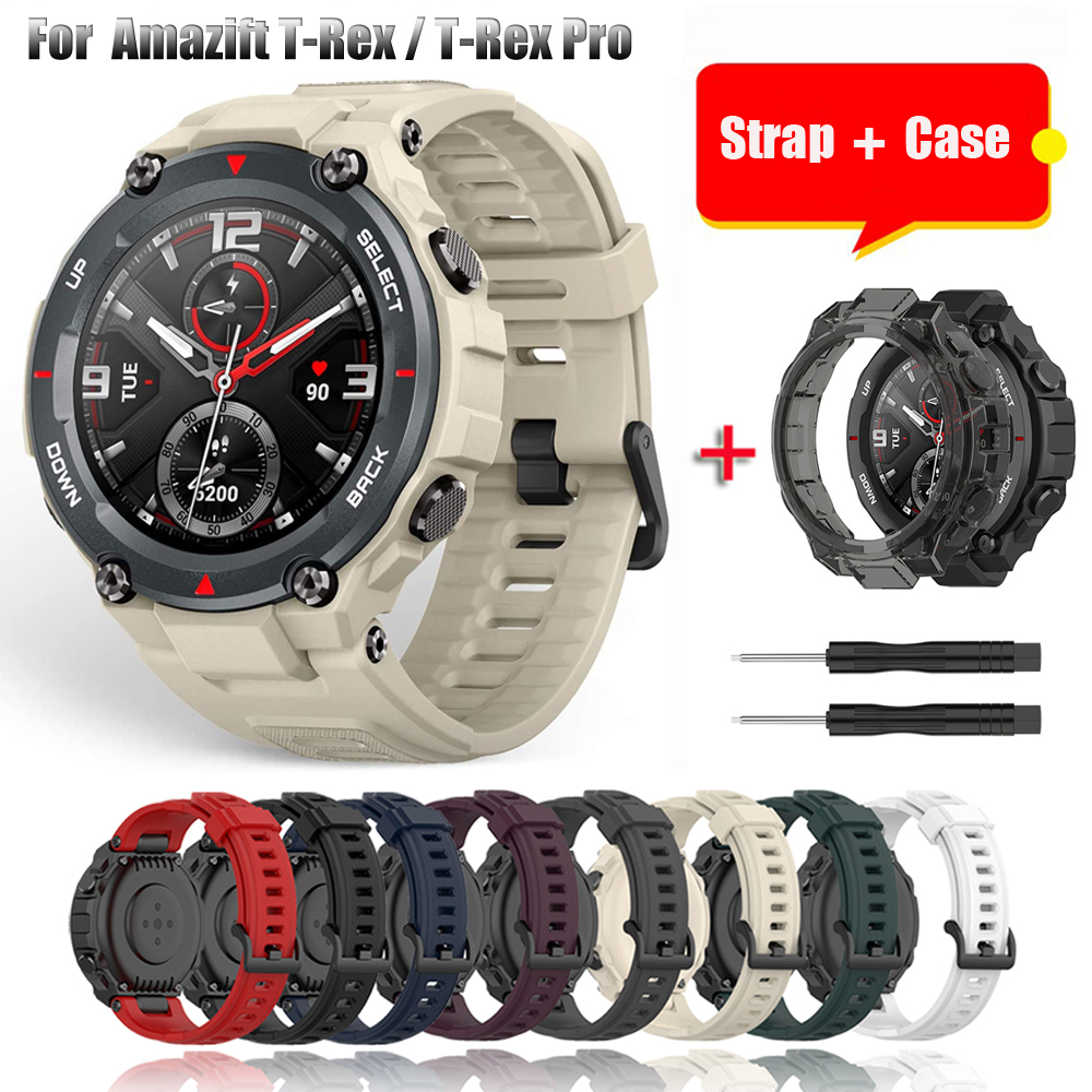 Correa de repuesto para Huami Amazfit T rex, correa de silicona para reloj Amazfit t-rex/t-rex Pro