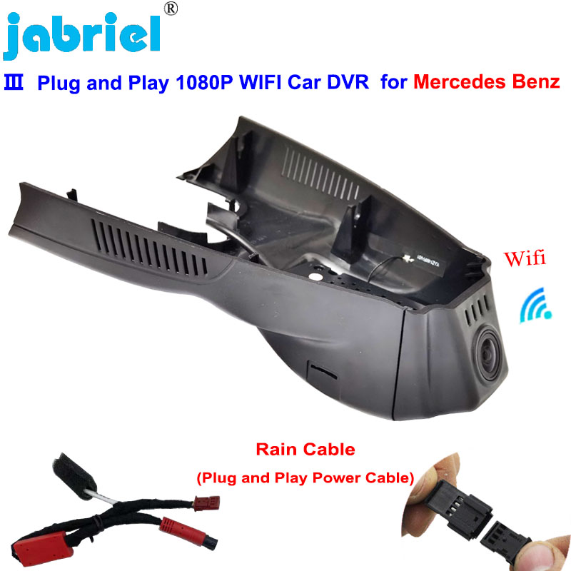 Kamera Dasbor 2K Dvr Mobil WIFI 4K 2160P Pasang dan Mainkan untuk Mercedes Benz CLA W117 untuk Mercedes Benz GLA X156 A Class W176 W177