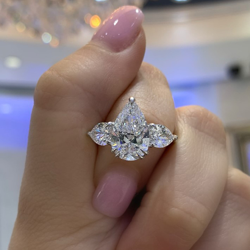 CAOSHI Đơn Giản Sang Trọng Nữ Cưới Ban Nhạc Sáng Lấp Lánh Nhờ Vật Liệu Đá Zirconia Tính Khí Nữ Trang Sức Hợp Thời Trang Tinh Tế Hứa Nhẫn