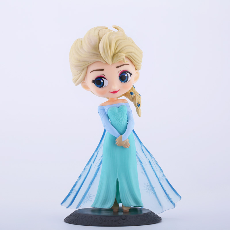 Figurine de princesse Anna Elsa de 15cm, figurine de collection miniature, modèle de jouet pour enfants, cadeau