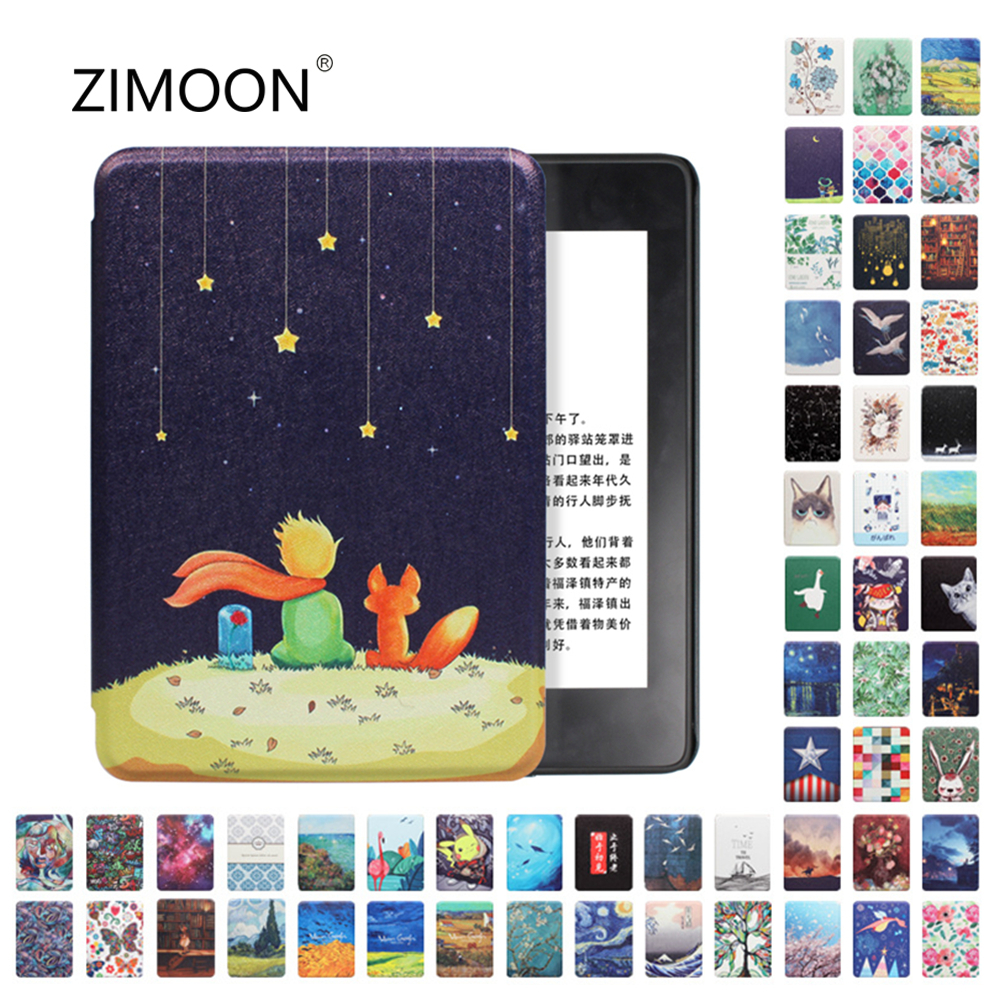 For Kindle Paperwhite 12th Smart Case Painted Premium Cover for Kindle 11th Magnetic Protective Slimshell for Kindle 10th