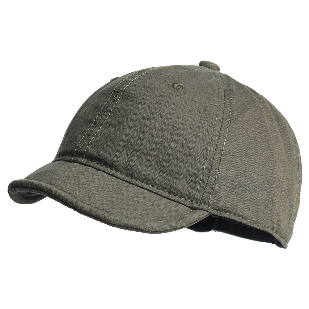 Vintage bawełniana czapka z daszkiem z krótkim rondem mężczyźni kobiety tata kapelusz regulowane czapki w stylu Trucker niski profil