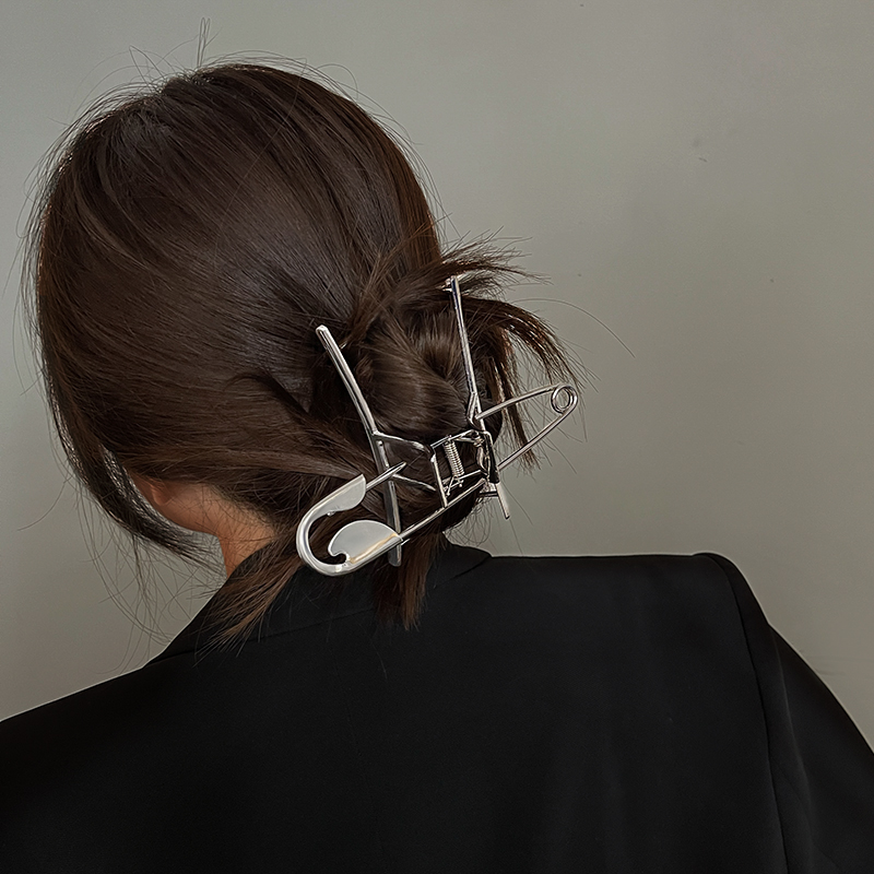 Ruoshui Donna Trendy Argento Spille Artigli per capelli Donne Fermagli per capelli Moda Forcine Accessori per capelli donna Hairgrip Barrettes Copricapi