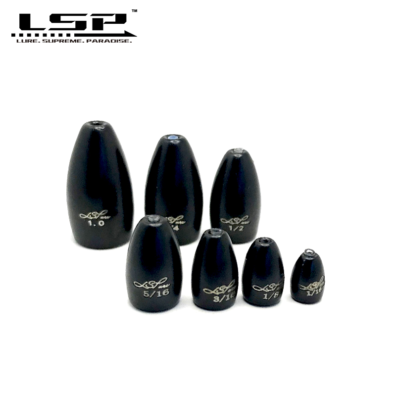 LSP Texas Rig Sinker 1/16 - 1 Oz Bala Bass Fishing Peso 1.8-28g Acessórios de isca Produtos de pesca para pesca de inverno