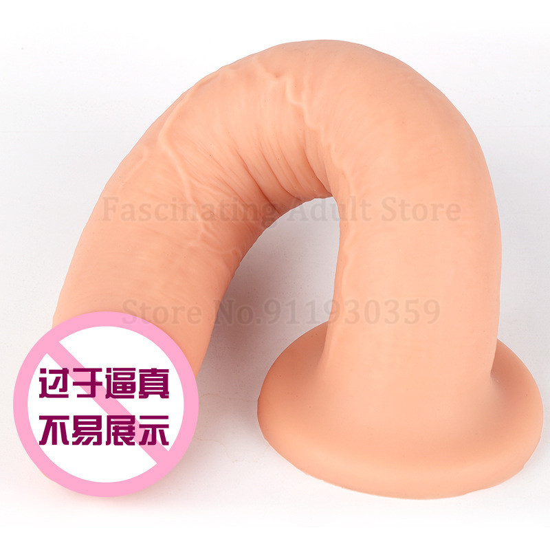 Sex Shop nowy Super miękkie realistyczne Dildo damski Masturbator ogromny Penis koń Dick duże Dildo z przyssawką Sex zabawki dla kobiet