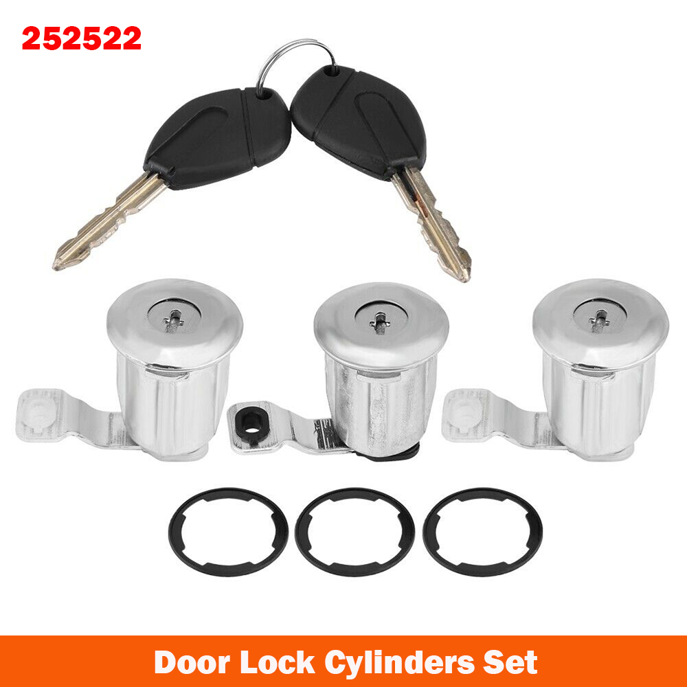 9170G3 252522 Barrel ประตูล็อคกระบอกสูบชุด 2Key สําหรับ Peugeot สําหรับ Citroen Partner Berlingo Xsara Picasso 2001-2004 96244156
