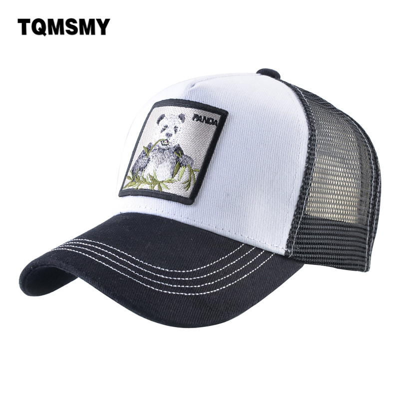 TQMSMY Trucker หมวก Panda Patch Breathable ตาข่ายเบสบอลหมวกผู้ชายผู้หญิง Snapback Hip Hop Drake หมวก Unisex หมวกกลางแจ้ง TMDHXM