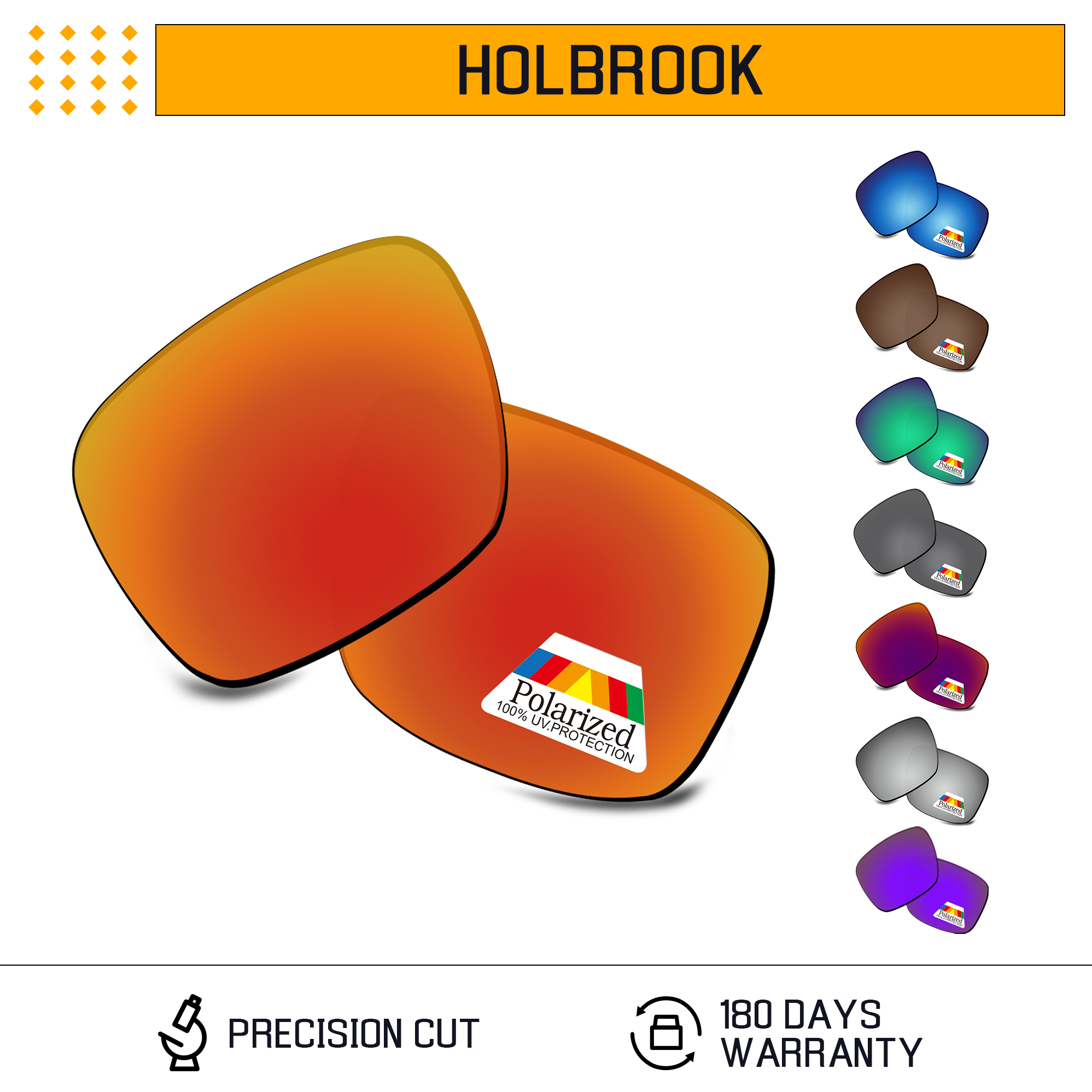 Bwake – lentilles de remplacement polarisées pour lunettes de soleil Oakley Holbrook OO9102, Holbrook Mix