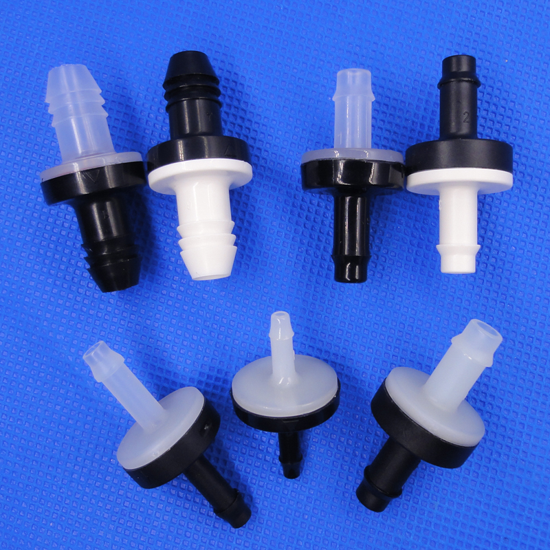 Mini-Rückschlagventil aus Kunststoff, Einweg-Anti-Rückschlagventil, unverschließbar, für Wasser, Luft, Gas, Aquarium, Badezimmer, 3/4/6/8/10 mm