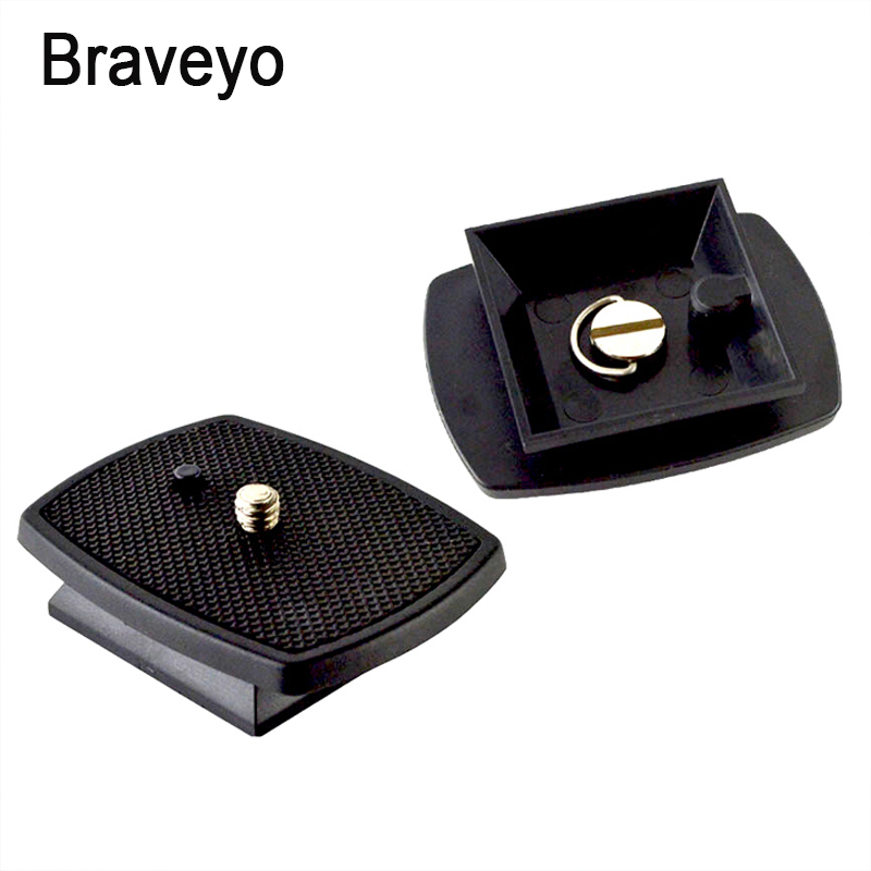 Camera Plate 35mm 43mm 3 Way Tripod Head Base Mounting Quick Release Plate Portable With 1/4 Inch Screw For Yunteng Dslr