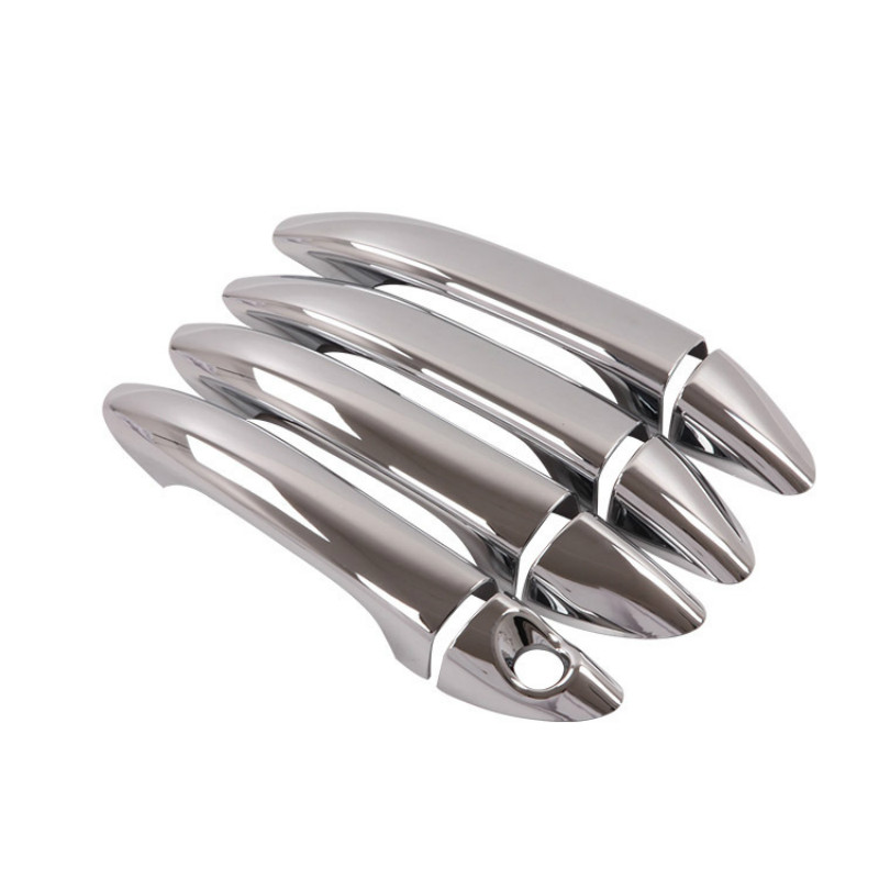 สําหรับ Hyundai I10 Grand I10 X 2014 2015 2016 2017 2018 2019 2020 ประตูรถ Chrome Handle ฝาครอบจัดแต่งทรงผมซ้อนทับอุปกรณ์เสริม