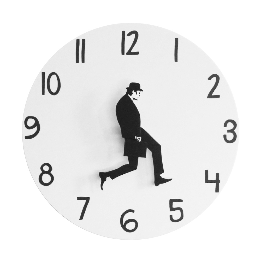 Ministry of Silly Walk-Horloge murale inspirée de la comédie britannique, montre amusante, silencieuse, décoration d'intérieur, nouveauté
