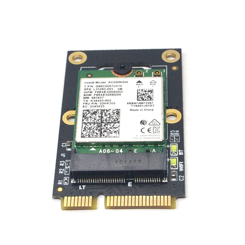 Адаптер M.2 Wifi M.2 NGFF к Mini PCI-E, адаптер для M.2 Wifi Bluetooth плата Wireless Wlan Card Intel AX200 9260 8265 8260 для ноутбука