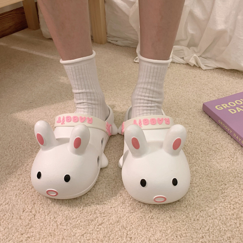 Sp & Stad Zomer Schoenen Voor Vrouwen Kawaii Cartoon Dier Gat Slippers Pvc Massage Thuis Slippers Platform Sandalen 2021 Voor vrouw