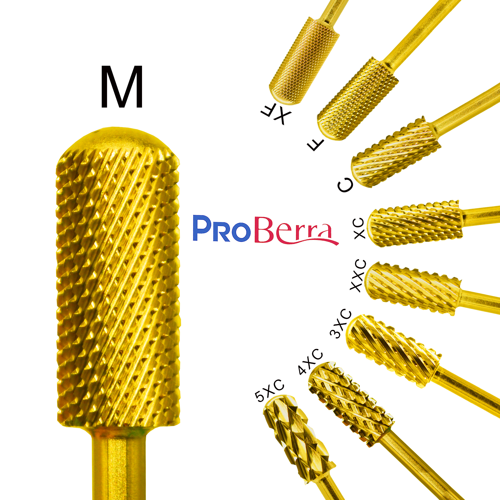 RolinStar 5.35 Kleine Ronde Top Barrel Gouden Carbide Manicure Nagelboor Bit Vijl Accessoires 8 Verschillende