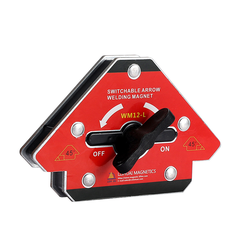 Sakelar On/Off Desain Unik Magnet Las Panah Neodymium Super Kuat 45 90 135 Derajat Tiga Ukuran