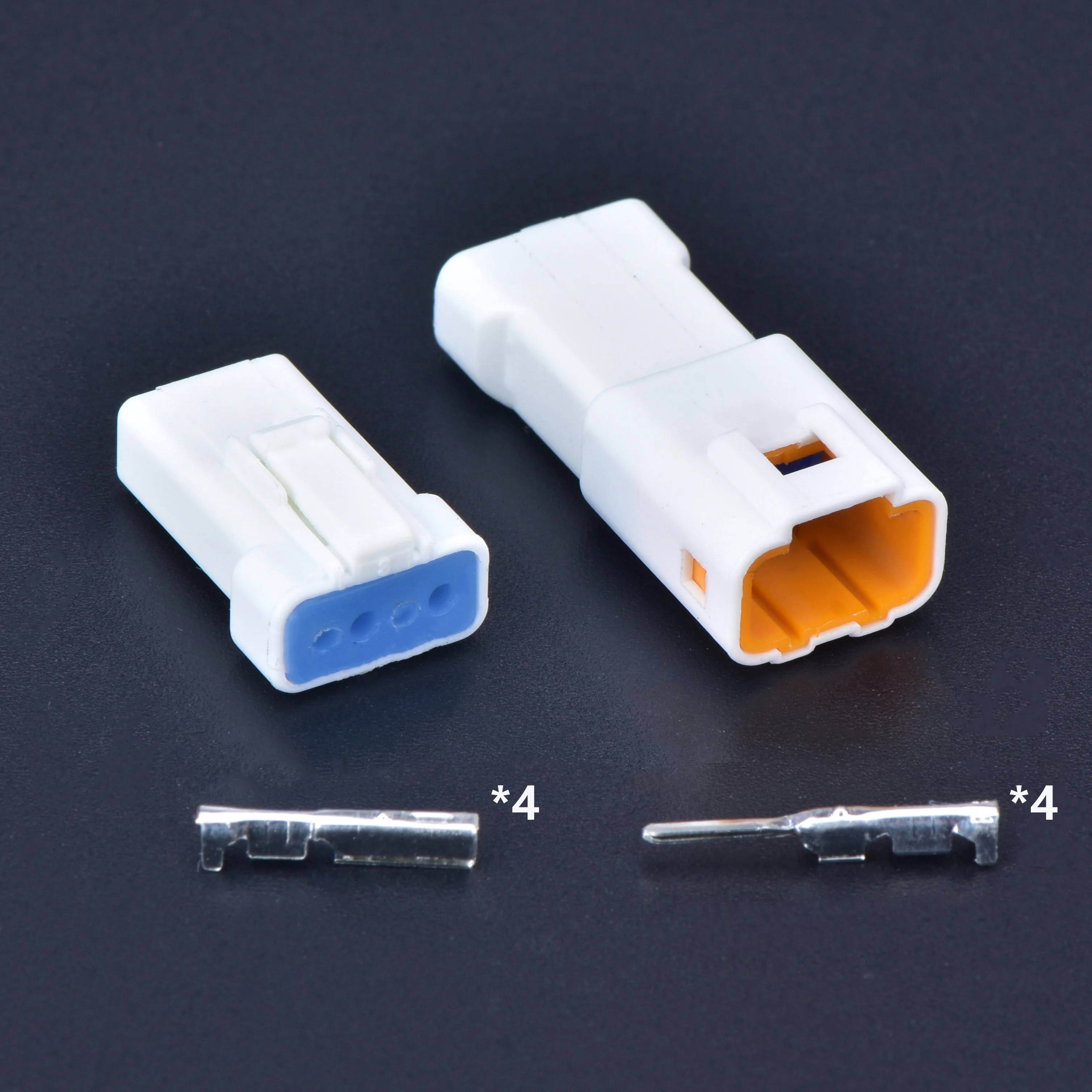 5 sets 4 Pin Automotive Waterproof Cable Connector Male or Female Butt Plug 04R-JWPF-VSLE-S 04T-JWPF-VSLE-S For JST JWPF type