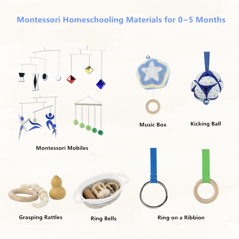 Giocattoli sensoriali per bambini Montessori educazione della prima infanzia senso visivo abilità motorie fini pratica cellulari sonagli articoli da presa